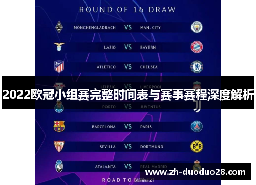 2022欧冠小组赛完整时间表与赛事赛程深度解析 2022欧冠小组赛完整时间表与赛事赛程深度解析