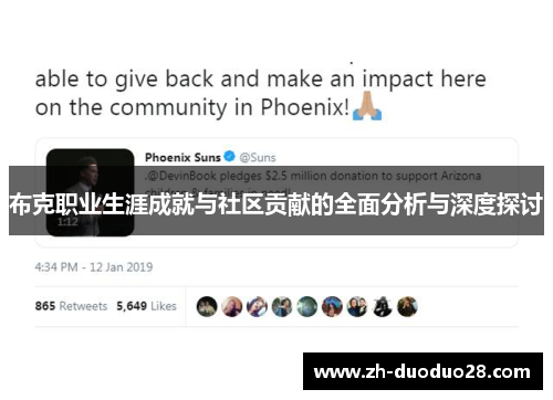 布克职业生涯成就与社区贡献的全面分析与深度探讨 布克职业生涯成就与社区贡献的全面分析与深度探讨